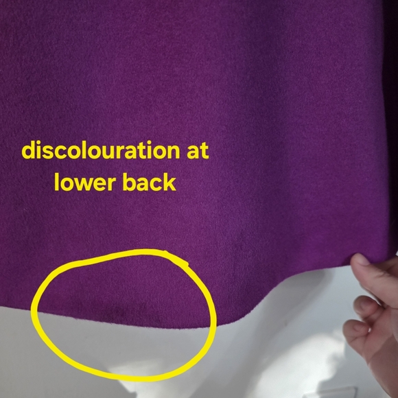 Reiss Purple Wool Cashmere Fit Flare Kat Trench Coat - Picture 8 of 11